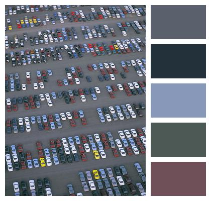 Parking Lot Cars Transport Image